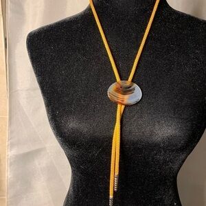 Polished stone bolo tie​​​​​​​​​​​​​​​​​​​​​​​​​